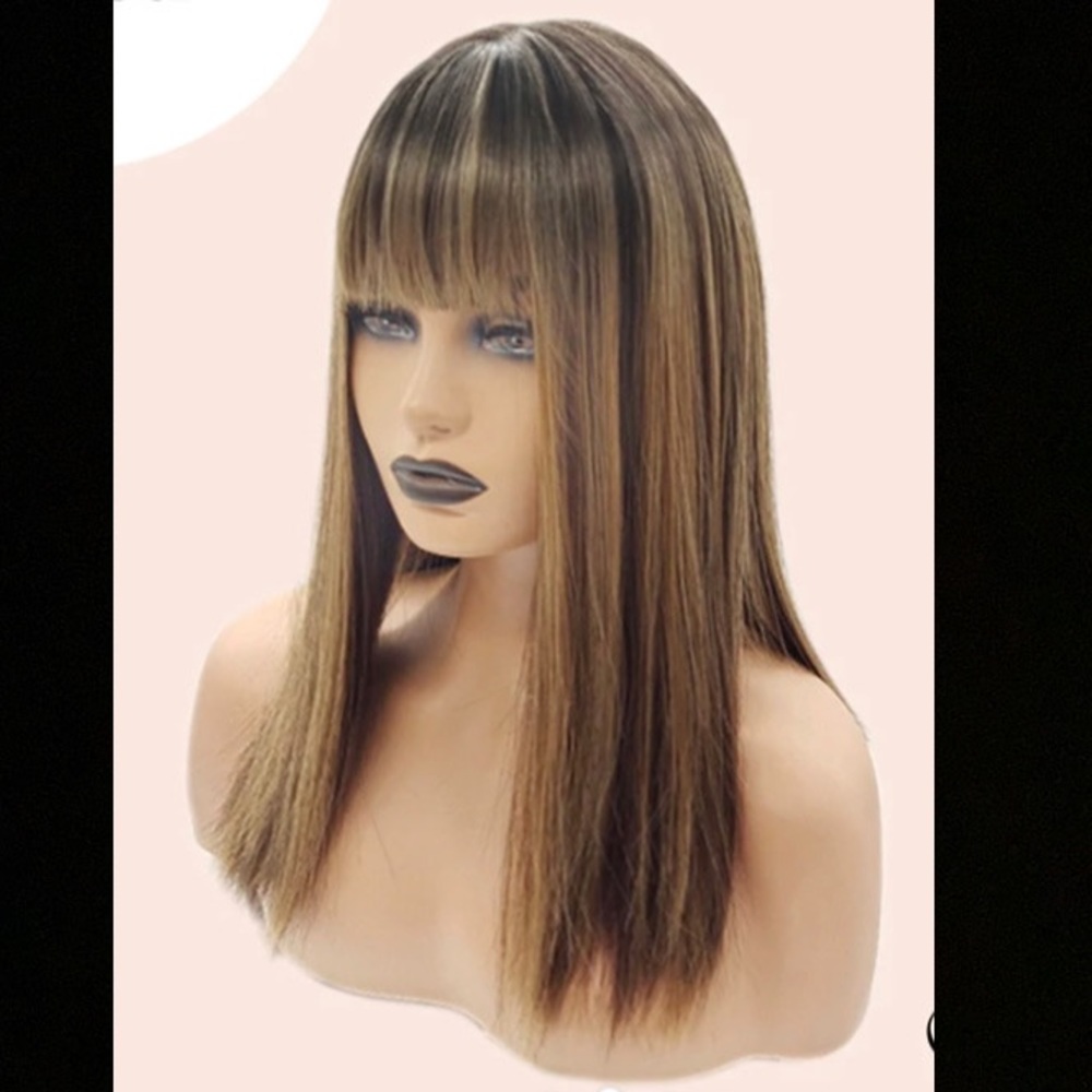 16 inch highlight wig